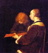 Gerard Ter Borch The Reading Lesson oil painting artist
